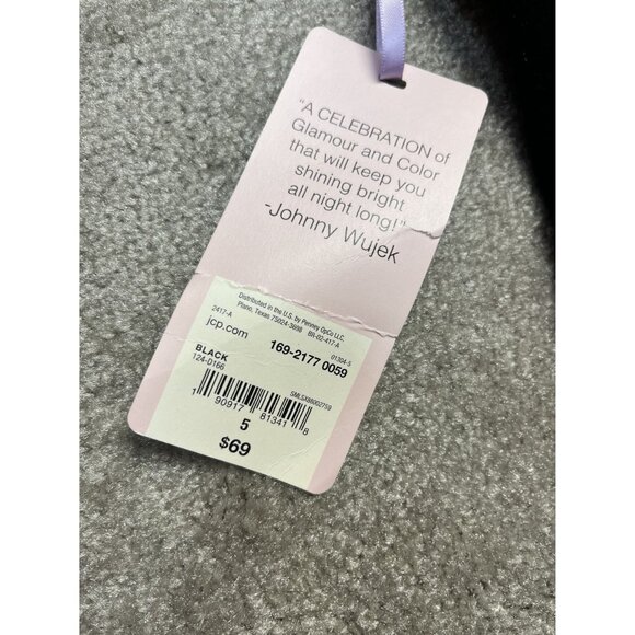 Johnny Wujek For JCPenney Black Strapless Velvet Corset Top Size 5 Holiday Party - Picture 6 of 9